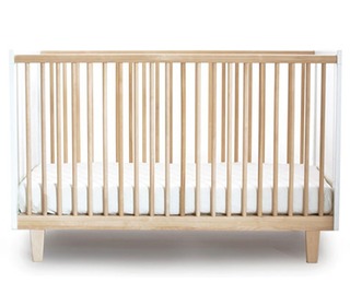 Rhea Crib White/Birch - Oeuf NYC